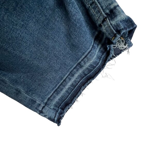 Wrangler Jeans Mens Dark Blue Relaxed Boot Western Cowboy Cotton 34X30 Tag READ - Picture 10 of 11